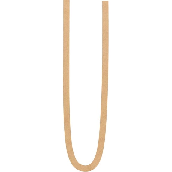 Wood MDF Letter U, Craft Alphabet 4'' Small Home Décor, Motherburger Font