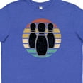 thumbnail image 4 of Inktastic Bowling Sunset for Bowler Silhouette Bowling Pins Youth T-Shirt, 4 of 5