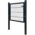 thumbnail image 2 of vidaXL Fence Gate Steel Anthracite 105x150 cm, 2 of 4