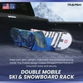 thumbnail image 2 of TRAPSKI DOUBLE Mobile All Mountain Ski and Standard Stance Snowboard Rack, 2 of 11