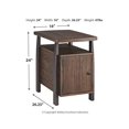 thumbnail image 4 of Ashley Furniture Vailbry Storage End Table in Grayish Brown, 4 of 5
