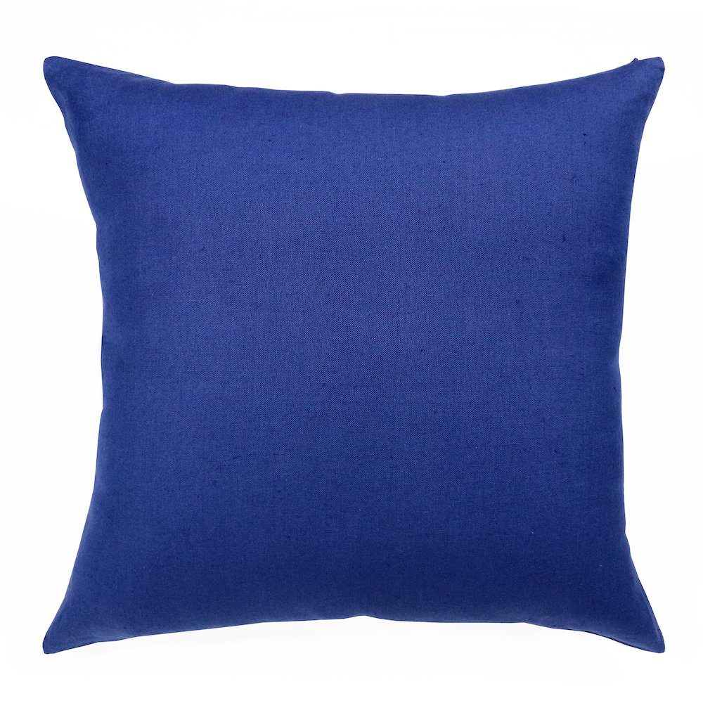 LR Home Estate Linen Poly Filled Pillow in Blue, 20" x 20"