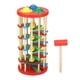 thumbnail image 1 of Escalera de madera colorida con forma de bola para golpear, juguete para el desarrollo de la inteligencia, regalo para niños en edad preescolar., 1 of 14