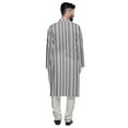 thumbnail image 3 of Atasi Kurta Asymétrique Imprimée Décontractée pour Hommes Ensemble Kurta Longue Designer, 3 of 4