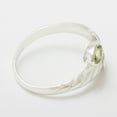 thumbnail image 5 of LBG British Made 14k White Gold Natural Peridot Womens Band Ring - 33 size options - 4 - 33 size options - Sizes 4 to 12 Available, 5 of 6