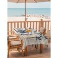 thumbnail image 2 of Outdoor Tablecloth with Umbrella Hole for Patio/Picnic/Party/Camping, Texas Star Vintage Waterproof Table Cloth Rectangle Table Cover Washable, Retro Navy Blue Berry Wooden (52"x 70"), 2 of 8
