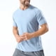 thumbnail image 5 of pstuiky camisetas para hombre, Camiseta deportiva transpirable elástica de color liso con mangas cortas y cuello redondo para hombre camisetas de hombre m, 5 of 6