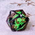 thumbnail image 3 of Cusdie 55MM D20 DND Dice Sharp Edges Dice, 20 Sided Resin Skull Dice, Single D20 Polyhedral Dice with Gift Box for Dungeons and Dragons TTRPG Role Playing Game Pathfinder, 3 of 5