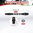 thumbnail image 2 of Aluminum Dart Shafts Medium 2BA Thread Dart Stems Replacement Accessories with Rubber Rings for Steel Tip Black, 2 of 5