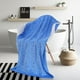 thumbnail image 5 of Toalla de baño de microfibra - Diseño de cabeza de conejo (Azul), 5 of 5
