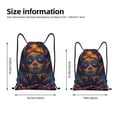 thumbnail image 2 of Balery Dreamy Jester Under Stars Pattern Drawstring Backpack Bag Sport Gym Sackpack Cinch Bags Pattern Drawstring Backpack Bag Sport Gym Sackpack Cinch Bags -Small, 2 of 6
