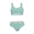 thumbnail image 7 of Pofeuu Cute Sheeps Print Womens Bathing Suits Modest High Waisted Bikini Sets Cute Halter 2 Piece Swim Suit, 7 of 7