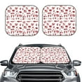thumbnail image 2 of Balery 2 Piece Halloween Car Windshield Sun Shade|Foldable Front Windshield Shade for Car Front Window for Most Sedans SUV Truck-Medium, 2 of 7