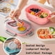 thumbnail image 4 of Bento Lunch Box with Tableware, 1200ML Lunch BoxDouble Layered 6 Compartment Bento Box, Builtin Utensil Set, LeakProof (Green), 4 of 5