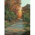 thumbnail image 2 of Bansemer, Roger 11x14 Gold Ornate Wood Framed with Double Matting Museum Art Print Titled - Autumn Path, 2 of 4