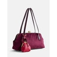 thumbnail image 3 of Free Assembly Women's Faux Suede Shoulder Bag with Mini Bag Charm, Deep Chianti, 3 of 6