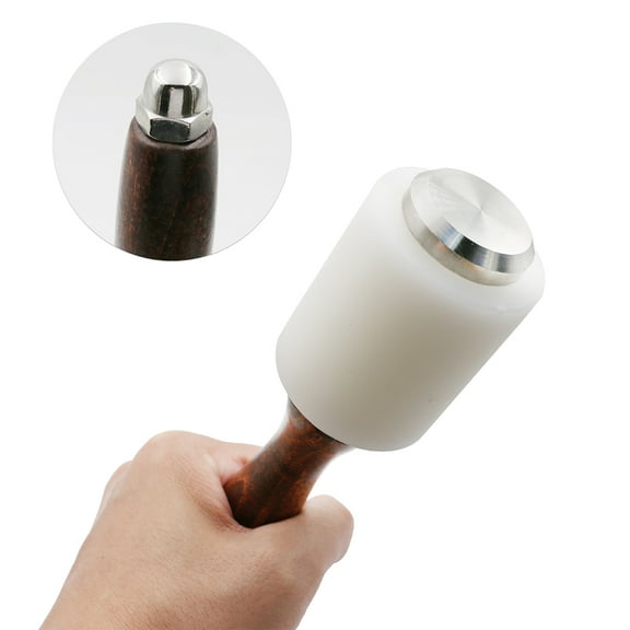 Masteelf 1Pc DIY Wood Carving Tool Cylindrical Leather Carving Hammer Nylon