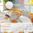 thumbnail image 2 of Fall Harvest Bedding Duvet Cover Set Twin Size 4 Pieces Truck Pumpkin Maple Leaf Thanksgiving Wood Grain Bedding Set with Zipper Closure, 1 Comforter Cover 68x86 Inches 1 Flat Sheet & 2 Pillow Cases, 2 of 7
