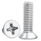 thumbnail image 1 of Tornillo de cabeza avellanada con ranura en cruz KM de acero inoxidable 304, tornillo de cabeza plana, tornillo dentado para máquina M3/M3.5/M4/M5/M6, 1 of 4