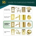 thumbnail image 6 of Rio Salto Floral Collection Brushed Brass Gold Rocker Light Switch Plate, 1-Gang 5" x 3.13" 4-Pack Midsize Metal Wall Plates Decorative Outlet Cover Premium Heavy-Gauge Wall Plates, 6 of 8