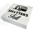 thumbnail image 3 of Zomyto 5x5 Inches Camping Wooden Box Sign with Saying Desk Decor RV Camper Box Sign Wood Block Sign Rustic Camp Decor, 3 of 5