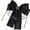 Black, variant on Lace Bowknot Hair Clip with Star Chain Charm for Women Anime Hair Decoration