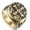 Gold, variant on Mens Catholic St Saint Benedict Cross Ring Stainless Steel Exorcism Medal-7-Silver