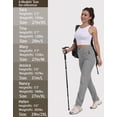 thumbnail image 4 of Pantalones de viaje de golf CNBQDD, ligeros, de secado rápido, para mujer, gris claro, 4 of 6