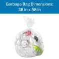 thumbnail image 3 of Colonial Trash Bags, 2X-Heavy-Duty, 60-gal, 1.8 mm, 38 in x 58 in, 100 Ct, 3 of 5
