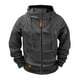 thumbnail image 4 of Ceisia Men's Oversize Hooded Full-Zip Color-Accent Fleece Hooded Jacket Gift, 4 of 9