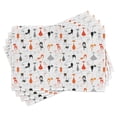 thumbnail image 1 of Ambesonne Cat Place Mats Set of 4, Colorful Design Kitten Pattern, Standard Size, Multicolor White, 1 of 6