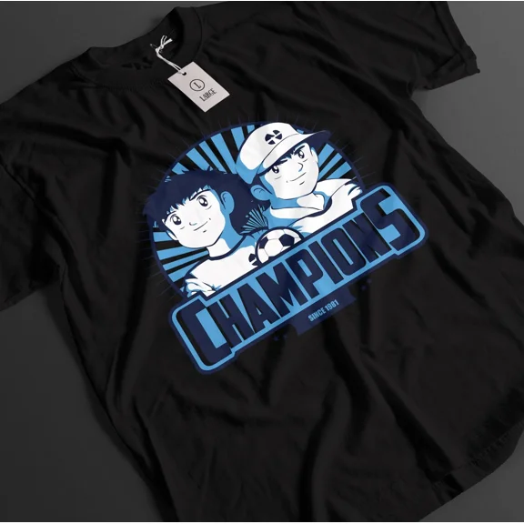 VINTAGE Captain Tsubasa Shirt Hyuga Tshirt Wakabayashi T-Shirt Misugi Soccer Anime Tee