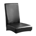 thumbnail image 1 of Funda de silla a prueba de aceite, accesorios de decoración, elástico grande, funda de asiento de silla de material cuero PU extraíble, cojines Negro Soledad Funda de asiento Funda, 1 of 6