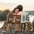 thumbnail image 2 of Dad Gifts, Gifts for Dad Blanket 60"X50", Birthday Gifts for Dad, Dad Blanket from Daughter/Son, Best Dad Ever Gifts, dad gifts, Father Gifts, Dads Gift Ideas for Anniversary Father's Day Christmas, 2 of 5