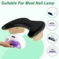 thumbnail image 7 of Unique Bargains Arm Rest for Nails Tech U Shaped Nail Arm Rest Manicure Hand Rest With Detachable Brackets Black, 7 of 7