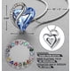 thumbnail image 3 of Collares para mujer, colgante de corazón de amor infinito con cristales de piedra natal, regalos de joyería para esposa, cadena plateada de 18 + 2 pulgadas, 3 of 3