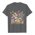 thumbnail image 5 of Busydd Womens T Shirts Fashion Print Short Sleeve Summer Tops Casual Round Neck Graphic Tees for Women Comfortable Versatile Going Out T-Shirts M, 5 of 6