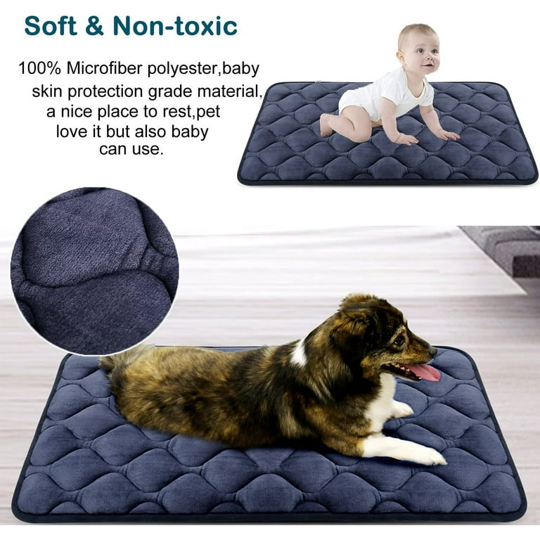 WAYIMPRESS Large Dog Crate Bed Crate Pad Mat for Medium Small Dogs&Cat –  KOL PET
