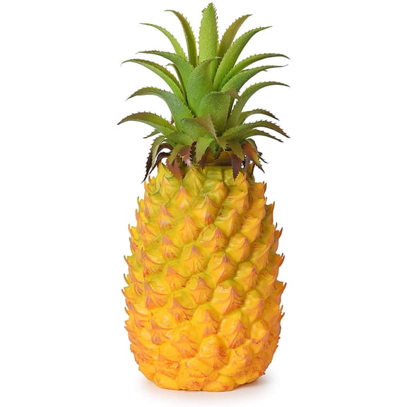 Artificial Pineapple, Realistic Artificial Fruit Fake Pineapple for Home Cabinet Table Party Decoration (10.2")