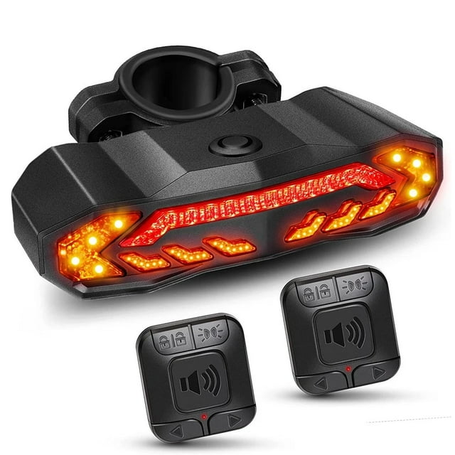 Rockbye Bicycle Rear Light Alarm Waterproof Rechargeable Scooter Bike