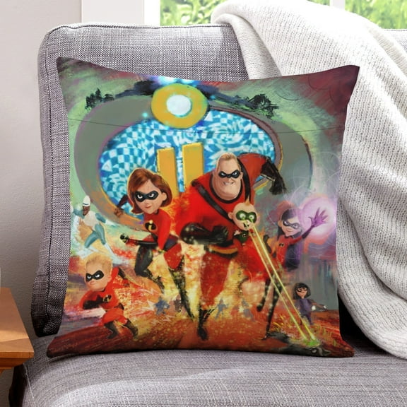 The Incredibles-themed plush velvet Pillow Cover Case Gifts Pillowcase Home Decorative Throw Cushion Birthday Present Fans Lover
