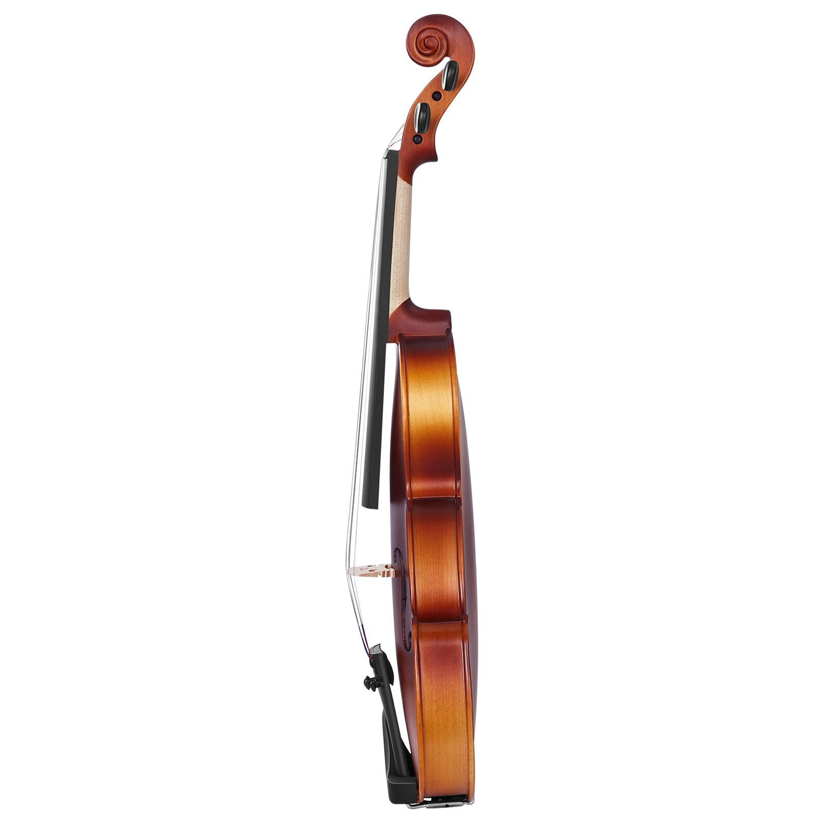 CAFORKP 1/4 Size Complete Solid Wood Violin Starter Set -  Includes Case & Rosin, Elegant Brown Finish, Best Choice for New Players