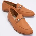 thumbnail image 1 of Penny - Mocasines Horsebit De Cuero Naranja rosa 25 CM, 1 of 4