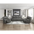 thumbnail image 3 of Lexicon Pagosa Microfiber Rocker Reclining Chair in Gray, 3 of 15