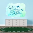 thumbnail image 3 of QUOTES - Vinyl Bedroom Wall Embrace The Moment Lettering Art Decoration Butterflies Design Inspirational Quotes Home Living Room Wall Decal Sticker 10" x 7", 3 of 5