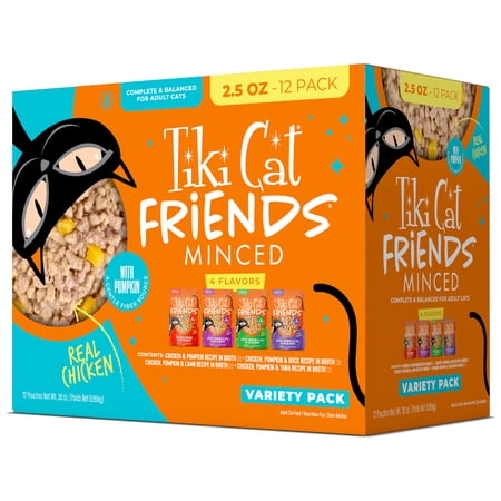 Tiki Cat Friends Wet Cat Food Chicken Variety Pack 2.5 oz Pouch