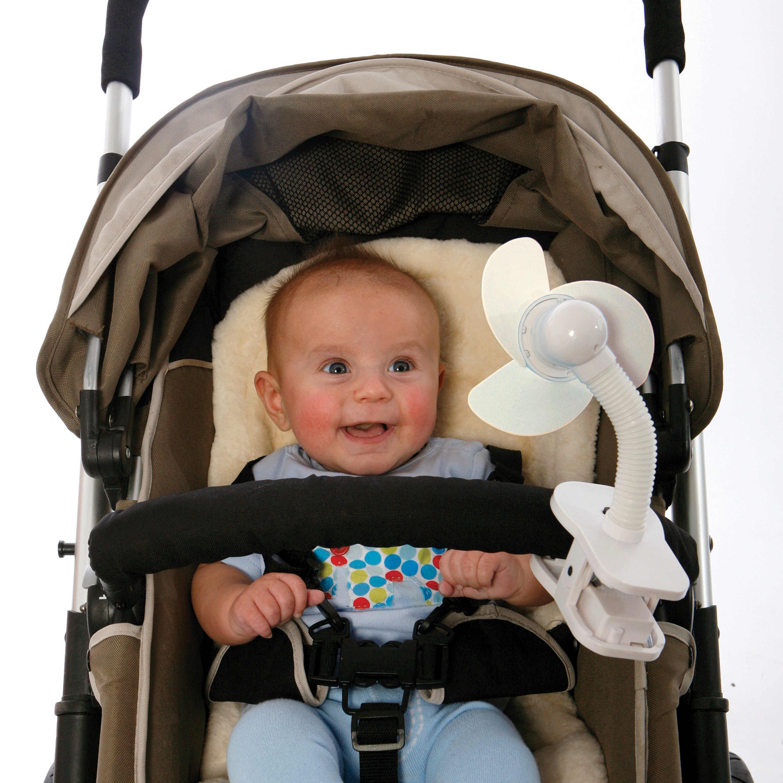 Dreambaby L229 Dreambaby Stroller Fan - White - Stroller Fan - Foam Fan - Attaches Easy - Great for On the Go Mom - Can be Used for Strollers - Cribs - In the Car and More - image 3 of 9
