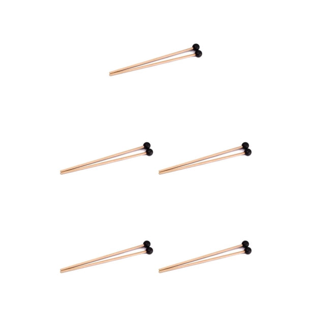 Soidarity Pack of 2 Bell Mallets Sticks with Bass Energy Hand Drumsticks Percussion Handle Hammers Musical Wood Chime Type2 NO2 Soidarity CBP458019