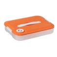 thumbnail image 4 of Caja transparente para albóndigas, contenedores de almacenamiento de alimentos, organizador de albóndigas para refrigerador 1 capa naranja, 4 of 9