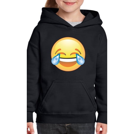 IWPF - Big Boys Hoodies and Sweatshirts - Emoji Laughing Tears